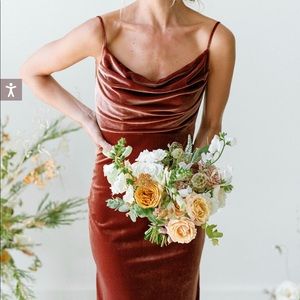 Revelry Skye Velvet Dress (Dusty Rose Size 14)